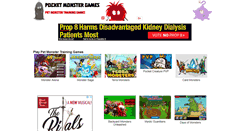 Desktop Screenshot of pocketmonstergames.com