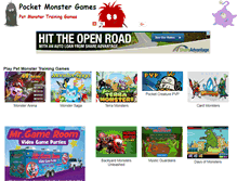 Tablet Screenshot of pocketmonstergames.com